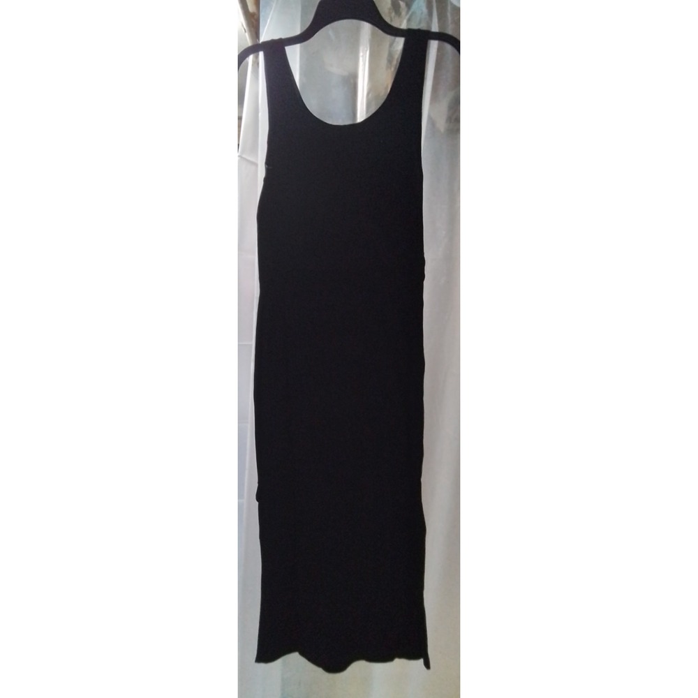 The Drop‎ Women's Yasmin Rib Midi Sweater Tank Dress Large Black See Description